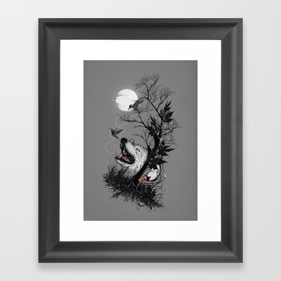 Hide Framed Art Print