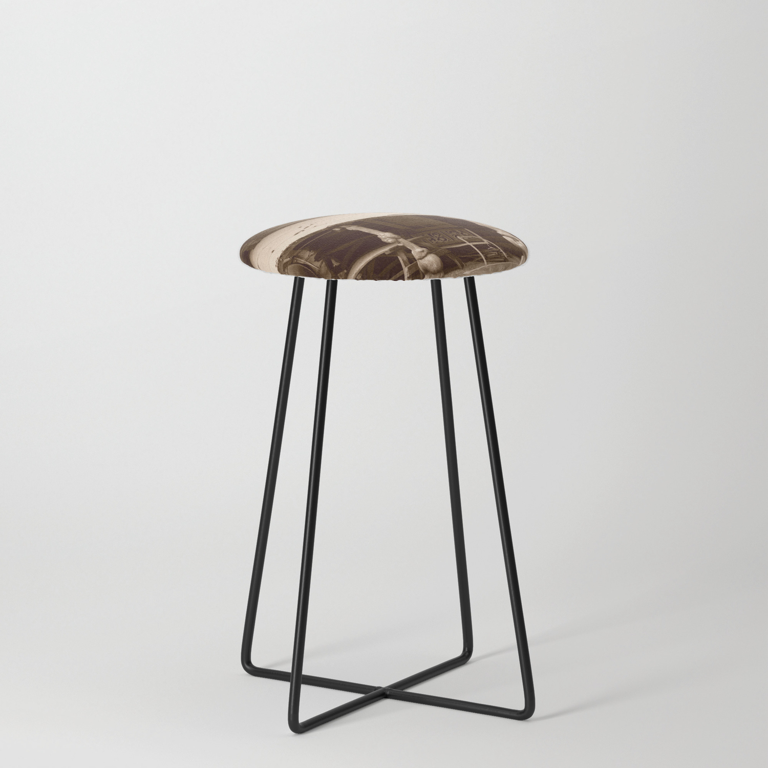 Old Log Cabin Counter Stool By Alaskanmommabear Society6