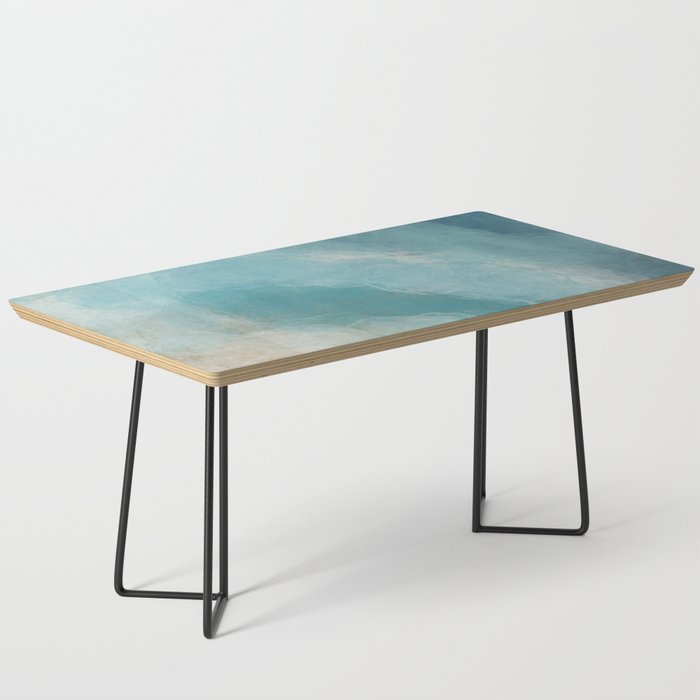 Abstract Crystal Icy Ocean Coffee Table