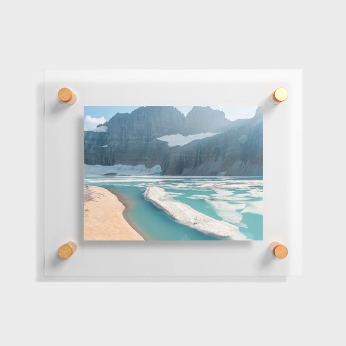 Glacial Lake  Floating Acrylic Print