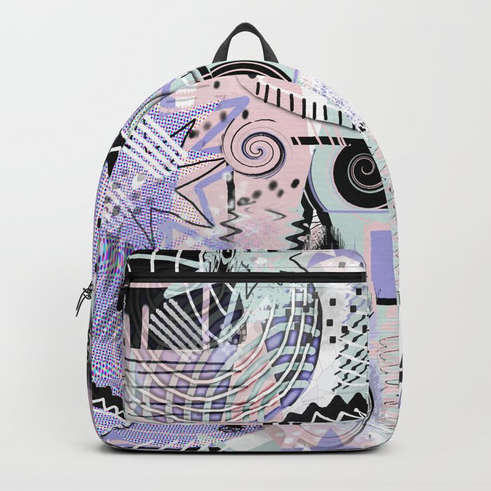 Limited Palette Contemporary Abstract Backpack