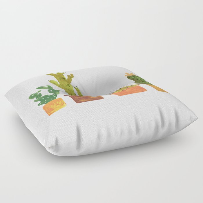 Hedgehog and Cactus (incognito) Floor Pillow