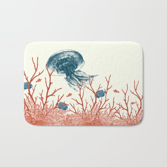 Aquatic Pattern Bath Mat