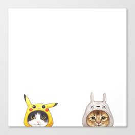 miyazaki cats Canvas Print