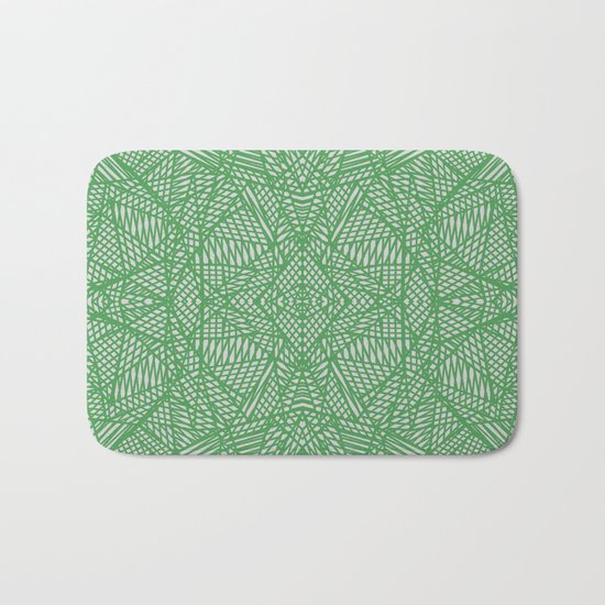 Ab Lace Green Bath Mat