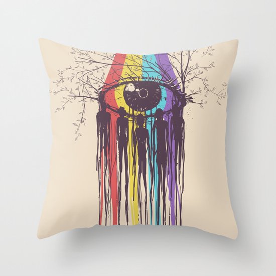 Look into the Future Throw Pillow