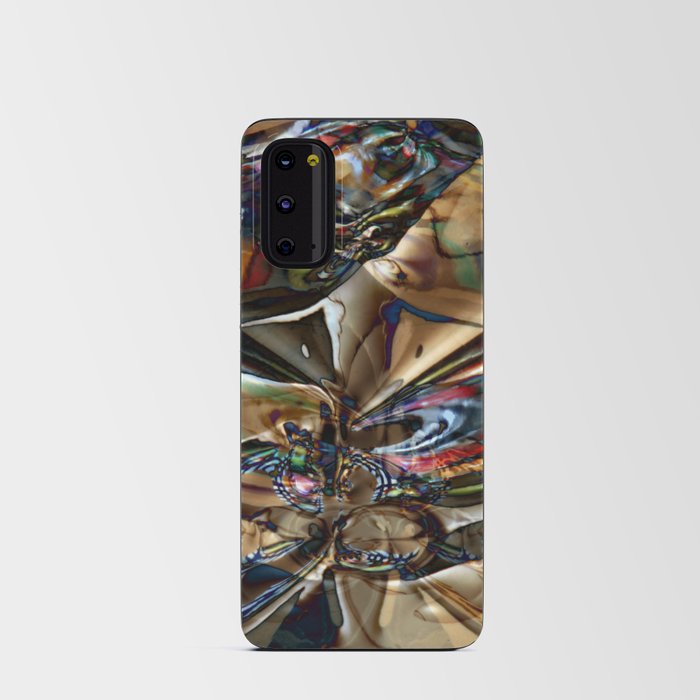 Abstract colorful mix up of pattern Android Card Case