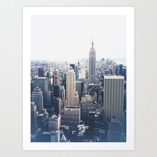 New York City and the Empire State Building Art Print