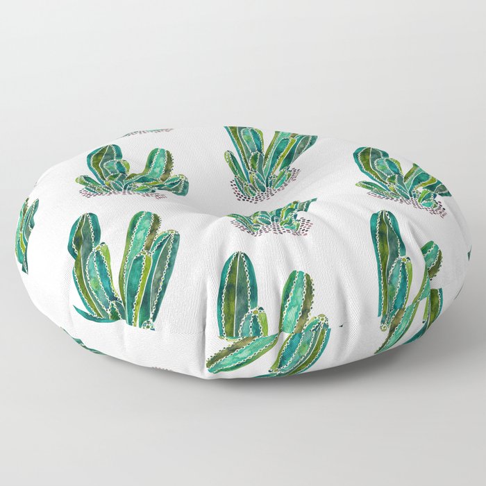 Cactus Cluster – Emerald Floor Pillow