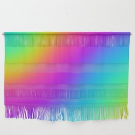 Bright Rainbow Wave Gradient Wall Hanging