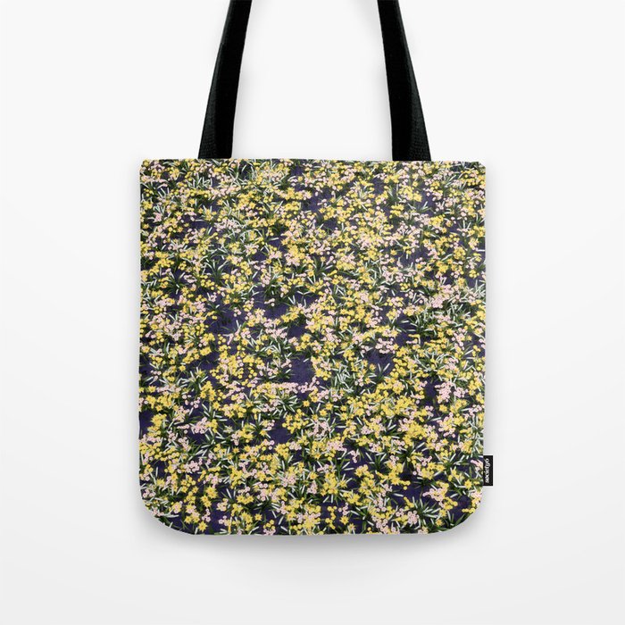 Flowering Flowers - Yellow Field Tote Bag