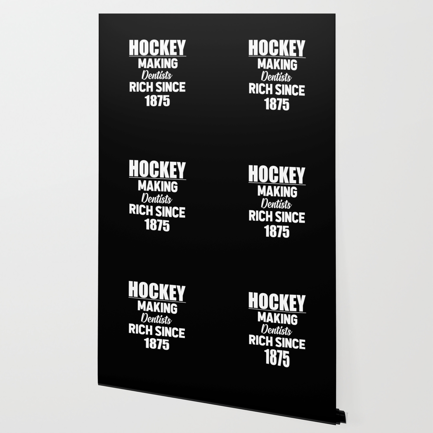 Hockey Making Dentists Rich Funny Quote Wallpaper By Zjart Society6