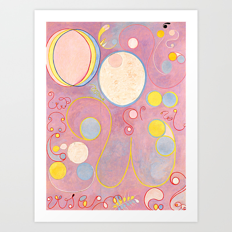 Hilma Af Klint The Ten Largest Abstract Printed Painting Poster Reproduction HD