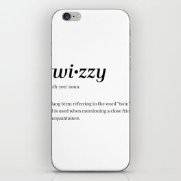 Twizzy Dictionary Definition Hip Hop Humor iPhone Skin