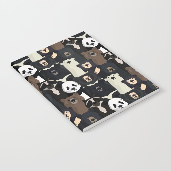 Bears of the world pattern Notebook