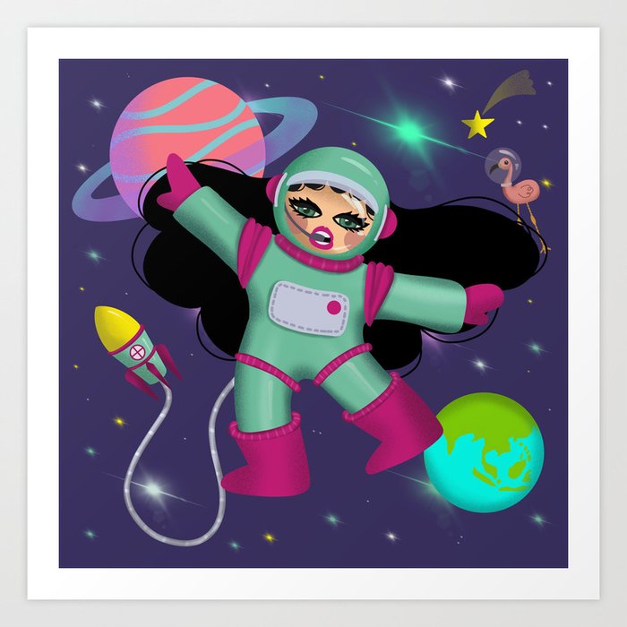 STOOMOO outer space Art Print