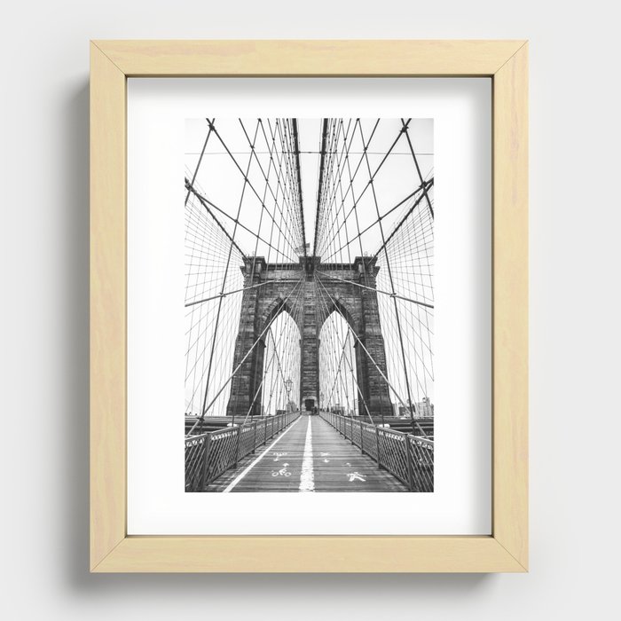 Brooklyn Bridge Recessed Framed Print