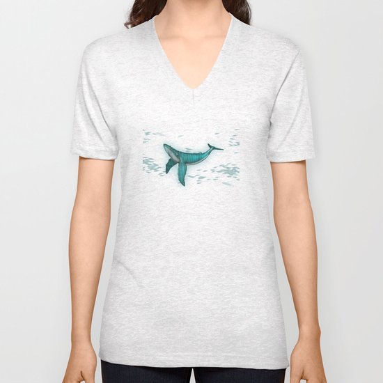 rhythm of the whale Unisex V-Neck