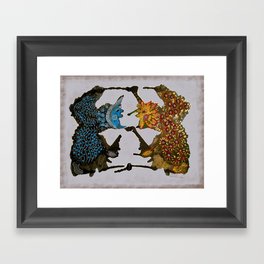 Dance of the sun and moon Framed Art Print