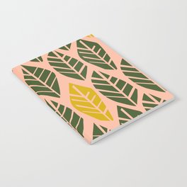 Cozy collection: mix and match Nordic leaves dark green Notebook