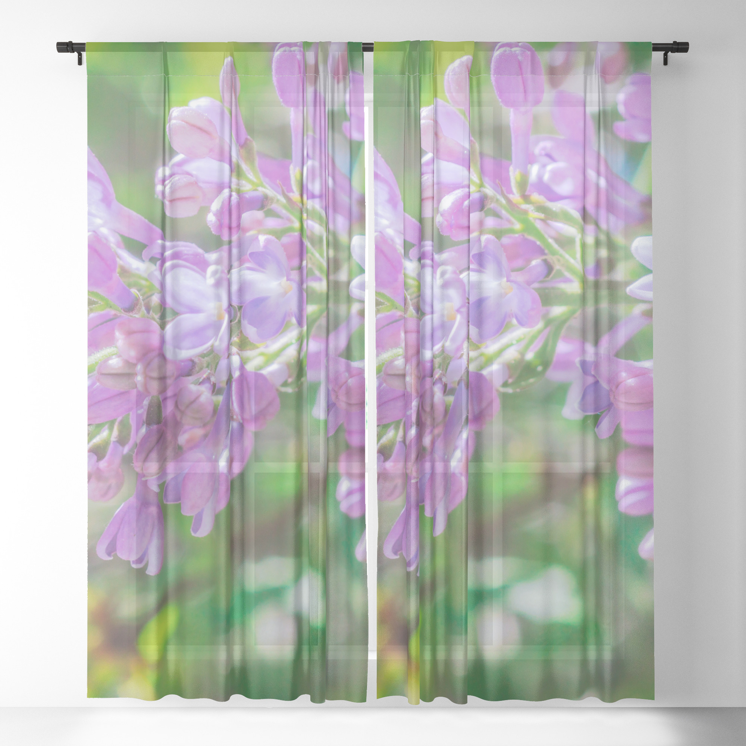 Spring Lilac Sheer Curtain By Svetlanakorneliuk Society6