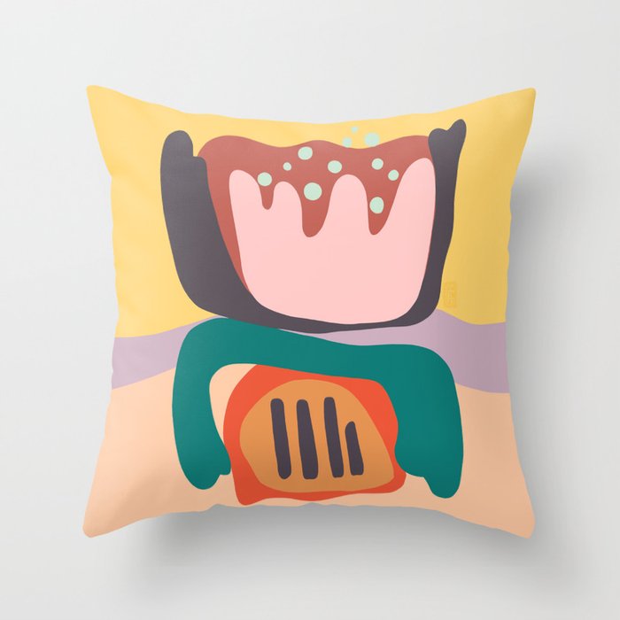 The Idea of Flowers Throw Pillow
