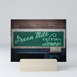 Green Mill Cocktail Lounge Vintage Neon Sign Uptown Chicago Mini Art Print