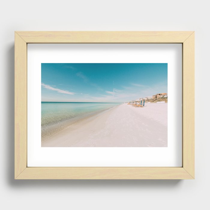 Florida Coastline Recessed Framed Print