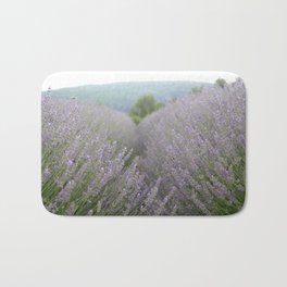 Luscious Lavender Fields Landscape Photography Bath Mat