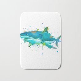 Shark Bath Mat | Painting, Watercolor 