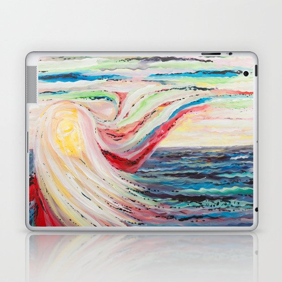 Universal Soul at Sunset - Abstract Acrylic Painting Laptop & iPad Skin