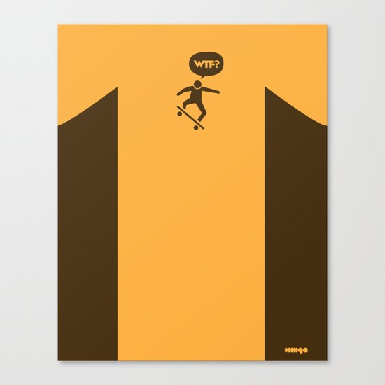 WTF? Skate! Canvas Print