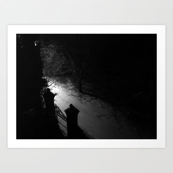 A Dark Winter Night Art Print