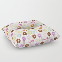 Happy Cute Donuts Pattern Floor Pillow