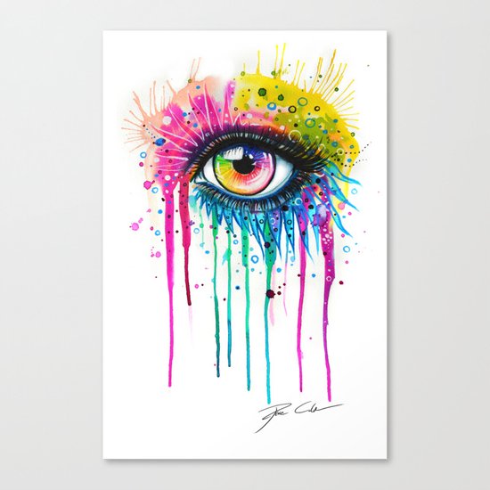 "Rainbow in your eyes" Canvas Print