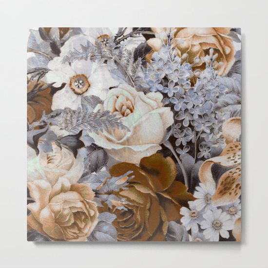 wintery floral Metal Print
