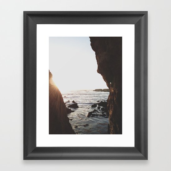Shell Beach View Framed Art Print