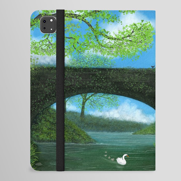 Springtime by the River iPad Folio Case