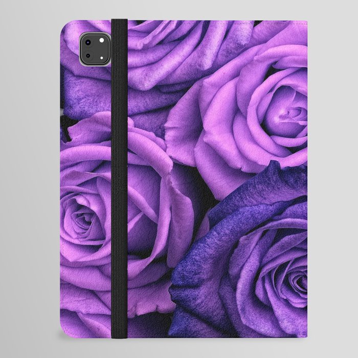 Purple Roses iPad Folio Case
