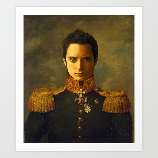 Elijah Wood - replaceface Art Print