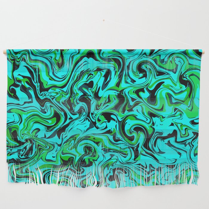 Green Glow Marble Wall Hanging