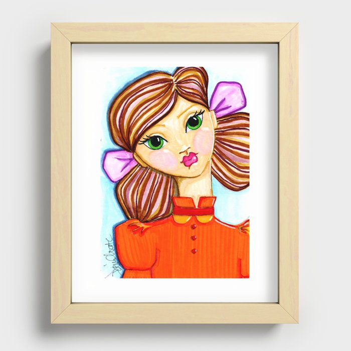 "buttons" by Dani Choate Recessed Framed Print