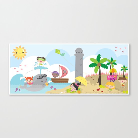 summer party Canvas Print