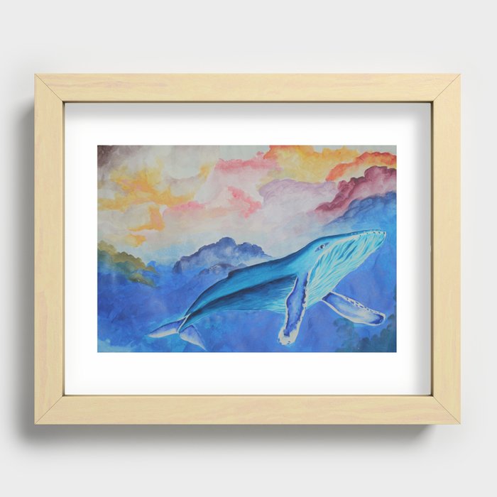 Sunset Blues Recessed Framed Print