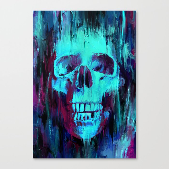 Calavera Painted Canvas Print By Nicebleed Society6 El artículo arma primaria | calavera canvas rifle de francotirador ya no está a la venta. society6