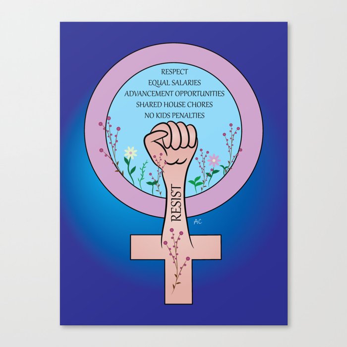 Feminist Art Canvas Print