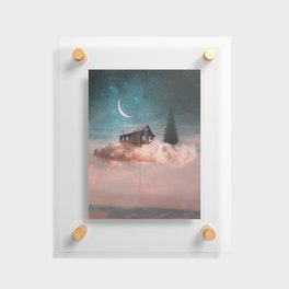 Dreamer on clouds Floating Acrylic Print