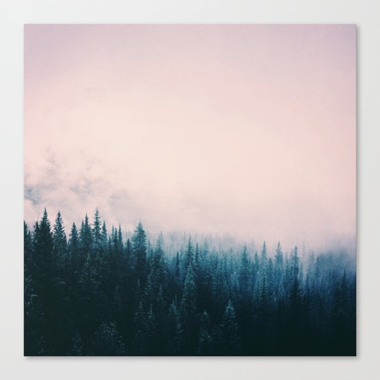 Pastel Forest Canvas Print