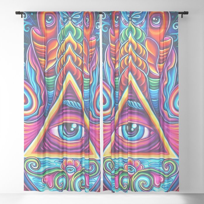 HAMSA HUICHOL Sheer Curtain