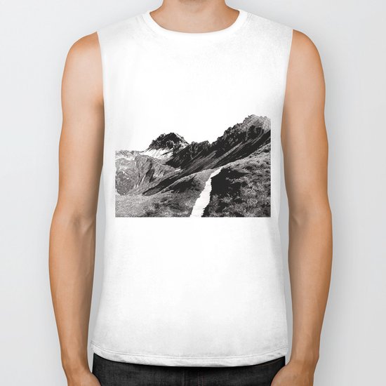 The road below the mountains Biker Tank